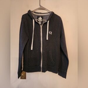 Express full zip hoodie grey size mens medium